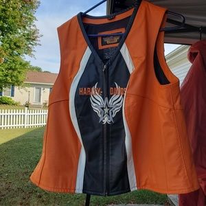 Leather Harley Davidson Vest